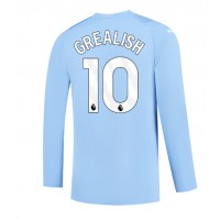 Moški Nogometni dresi Manchester City Jack Grealish #10 Domači 2023-24 Dolgi Rokav